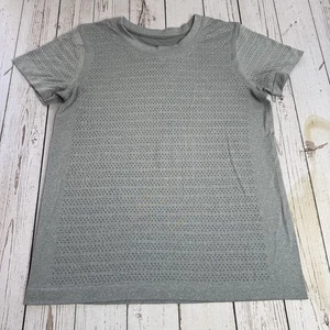 T-shirt Lululemon ventilata manica corta allenamento atletico allenamento grigio donna 6 - Foto 1 di 10