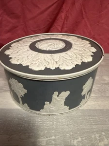 Pastel de frutas vintage Paradise estilo Wedgwood 8" Tin Ward Baking Co. NY Guildcraft - Imagen 1 de 11