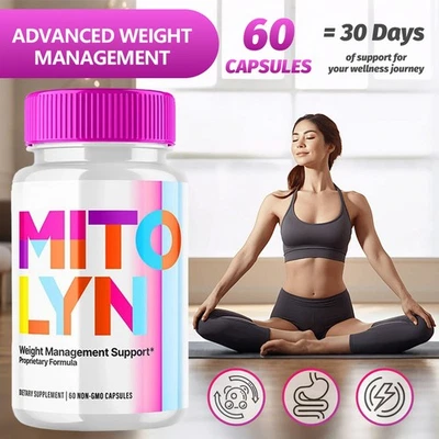 MARKENLOS (1-5 Pack) Mitolyn Advanced Weight Loss Support Mito Lyn Maximum Strength 300ct