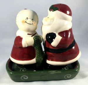 Santa & Mrs. Claus Salz & Pfefferstreuer Publix Urlaub Weihnachten Rentner - Bild 1 von 5