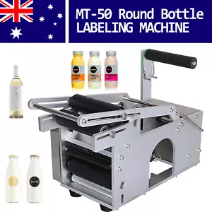 Round Bottle Labeling Machine Semi-Automatic Labeler Scrolling Portable Sticker - Picture 1 of 19