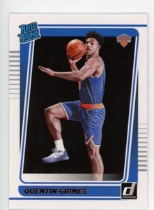 2021-22 Donruss QUENTIN GRIMES bewertet ROOKIE KARTE RC #216 NEW YORK KNICKS - Bild 1 von 1