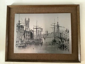 Imagen vintage de acero inoxidable con impresión fija: Bristol 1830 (enmarcada 12”x 8”) - Imagen 1 de 10
