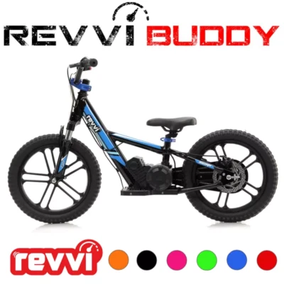 ALL COLOURS Revvi 16" Plus Bike Kids Electric Powered Balance Motocross 250w 5+ - Image 1 of 4
