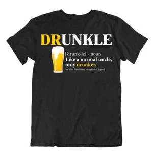 Druncle Beer Definition T-SHIRT Normal Onkel Herren Humor TEE Drunker Shirt - Bild 1 von 8