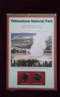 SC08 2010 Yellowstone National Park Quarters Collection Denver Philadelphia Mint - Image 1 of 2