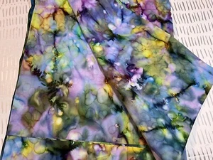 2 Yards - BATIK Fabric - Dreamscape - Peacock - Picture 1 of 2
