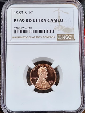 1983 S Lincoln 1c, NGC Certified PF 69 UCAM RD, 039 Cover