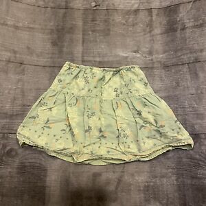 Girl’s Cherokee Green Floral Skirt XS 4/5