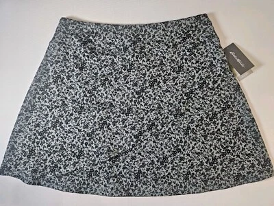 Falda Eddie Bauer Kacey Mujer XL Verde Azul Marino Diseño Floral Tela Elástica NUEVA Foto 1 de 4