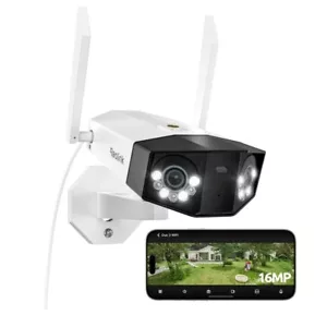 Reolink Duo 3 WiFi 16MP WiFi 6 Überwachungskamera Aussen WLAN 180° Panoramablick - Bild 1 von 11