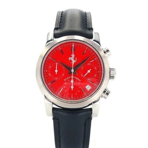 Authentic Men's Girard Perregaux Ferrari 8020 Red Automatic Chronograph w/Box - Picture 1 of 14