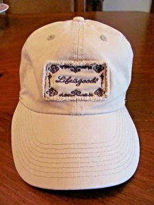 GOLD TAN COTTON 'LIFE IS GOOD' ADJUSTABLE ONE SIZE BASEBALL HAT NWOT - Picture 1 of 8