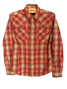 3 Small S RRL Ralph Lauren Long Sleeve Button Down Collar Shirt Snaps Western - Picture 1 of 9