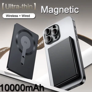 Banco de alimentación 10000 mAh magnético inalámbrico 15 W cargador rápido portátil carga USB-C - Imagen 1 de 17