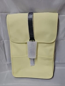 NEW Rains Backpack Mini Straw/Yellow Laptop Pocket Waterproof Adjustable Straps - Picture 1 of 11