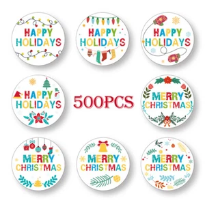 Christmas Stickers Party Favors Sticker Gift Wrapping Envelope Card Decoration - Picture 1 of 12