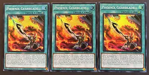 YUGIOH 3x Phoenix Gearblade Maze of Millennia MZMI-EN036 Super Rare NM/Mint - Picture 1 of 2