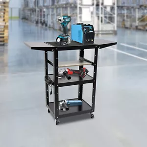 Supporto monitor carrello PC mobile computer workstation supporto scrivania regolabile - Foto 1 di 24