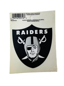 OAKLAND RAIDERS VINTAGE TAG EXPRESS CLING DECAL STICKER - Picture 1 of 3
