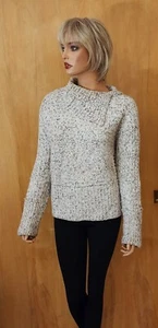 TOPSHOP BRAND HEATHERED TWEED PULLOVER SWEATER ~ Euro 40 US 8 - Picture 1 of 5