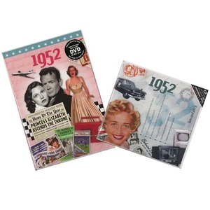 73rd Birthday Anniversary Music CD plus News DVD 1952 Gift Card - Picture 1 of 2