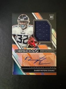 2020 Panini Obsidian Darrynton Evans RC Rookie Patch Auto #233 Bills #d 95/99 - Picture 1 of 2