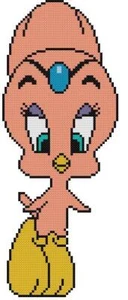 CROSS STITCH+ CRAFT PATTERN Looney Tunes Aoogah Tweety Bird Cousin Tiny-Toons - Picture 1 of 16