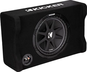 KICKER 48CDF124 CAR/TRUCK 12" COMP DOWN-FIRING SINGLE SUBWOOFER ENCLOSURE 4-OHM - Picture 1 of 7