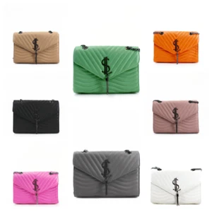 Women’s Quilted Crossbody Satchel Chain Shoulder Strap Party Bag - Picture 1 of 9