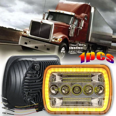 For International Harvester 9900 4700 4800 4900 8100 3800 7x6"Led Headlight 1PC - Image 1 of 4