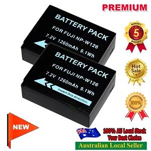 CF 2x NP-W126 W126 Battery for FujiFilm Fuji XT-10 XT10 X-T20 X-A10 X100F X-Pro2