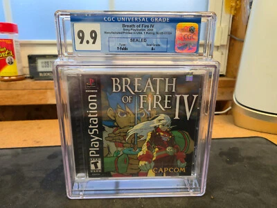 Breath of Fire IV Sony PlayStation PS1 Black Label CAPCOM Sealed New CGC 9.9 A+ - Image 1 of 2