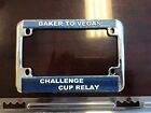 LAPD BAKER TO VEGAS MOTORCYCLE LICENSE PLATE FRAME. METAL. NEW.