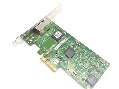 DELL INTEL I350-T2 DUAL PORT PCI-E ETHERNET NETWORK CARD 424RR 8WWC9 V5XVT 7MJH5 - Image 1 of 2