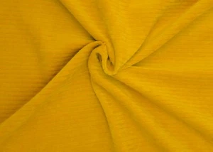 Stretch Cordo Hilco Nicky in Breitcordoptik currygelb Nicki Kord Meterware 25 cm - Bild 1 von 1