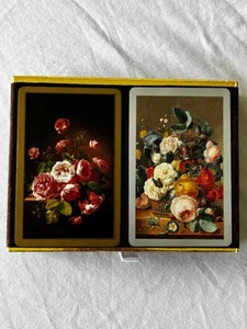 Vintage Roses Flowers Congress Playaing Cards Two Decks - Picture 1 of 3