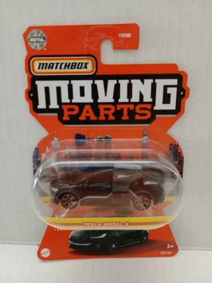 Matchbox Moving Parts Tesla Model X Black  Rare! - Image 1 of 4