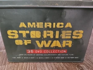 America Stories of War DVD 2008, 36-Disc Set Collectors Tin NEW w/handbook - Picture 1 of 6
