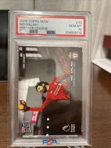 2018 Topps Now Mohamed Salah 50 Premier League Goals #70 PSA 10 Liverpool PR 76 - Picture 1 of 2