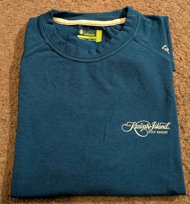 TASC Kiawah Island Golf Resort Blue Performance Bamboo T-Shirt Men's Small - Image 1 of 4