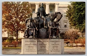 Raleigh NC State Capitol Denkmal für Präsidenten Vintage Postkarte - Bild 1 von 3