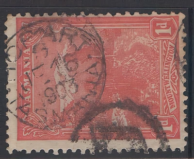 JE 16 ' 1903 ' DATE IN 2 LINES '' HOBART '' TYPE 1c - USED REGISTERED POST - Image 1 of 3