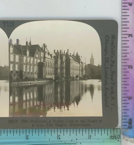 Hofvijner Corazón de la Ciudad Haya Países Bajos Keystone Stereoview - Imagen 1 de 2