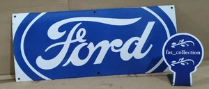Ford porcelain Enamel Sign  24 x 10 Inches 1 Sided - Picture 1 of 3