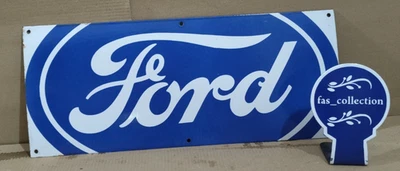 Ford porcelain Enamel Sign  24 x 10 Inches 1 Sided - Image 1 of 3