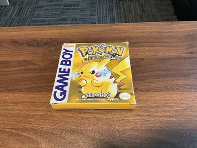 Original POKEMON YELLOW (Nintendo Game Boy) Complete in Box - 2nd Print  - Image 1 of 4
