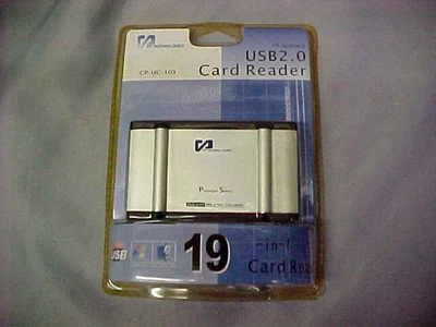 CP Technologies Hi speed USB2.0 Card Reader CP UC 103 New factory sealed Free sh - Image 1 of 4