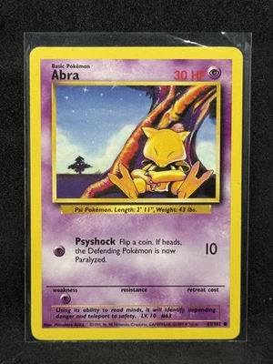 Base Set #043/102 Abra Lightly played - Image 1 of 2