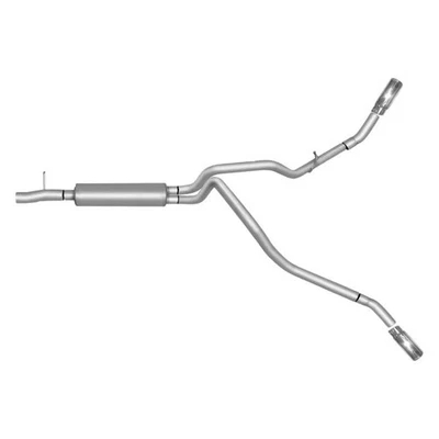 For Ford F-250 Super Duty 07-09 Exhaust System Extreme Dual Aluminized Steel - Image 1 of 3